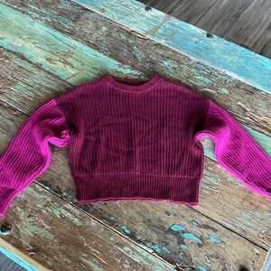 a new day Women's Sweater in Deep Red and Bright Pink
